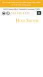 Mobile Screenshot of holysaviormenard.com